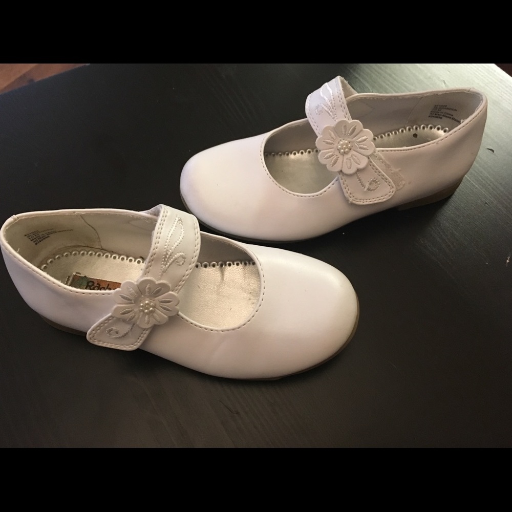 Toddler girls size 10 white shoes Rachel Shoes